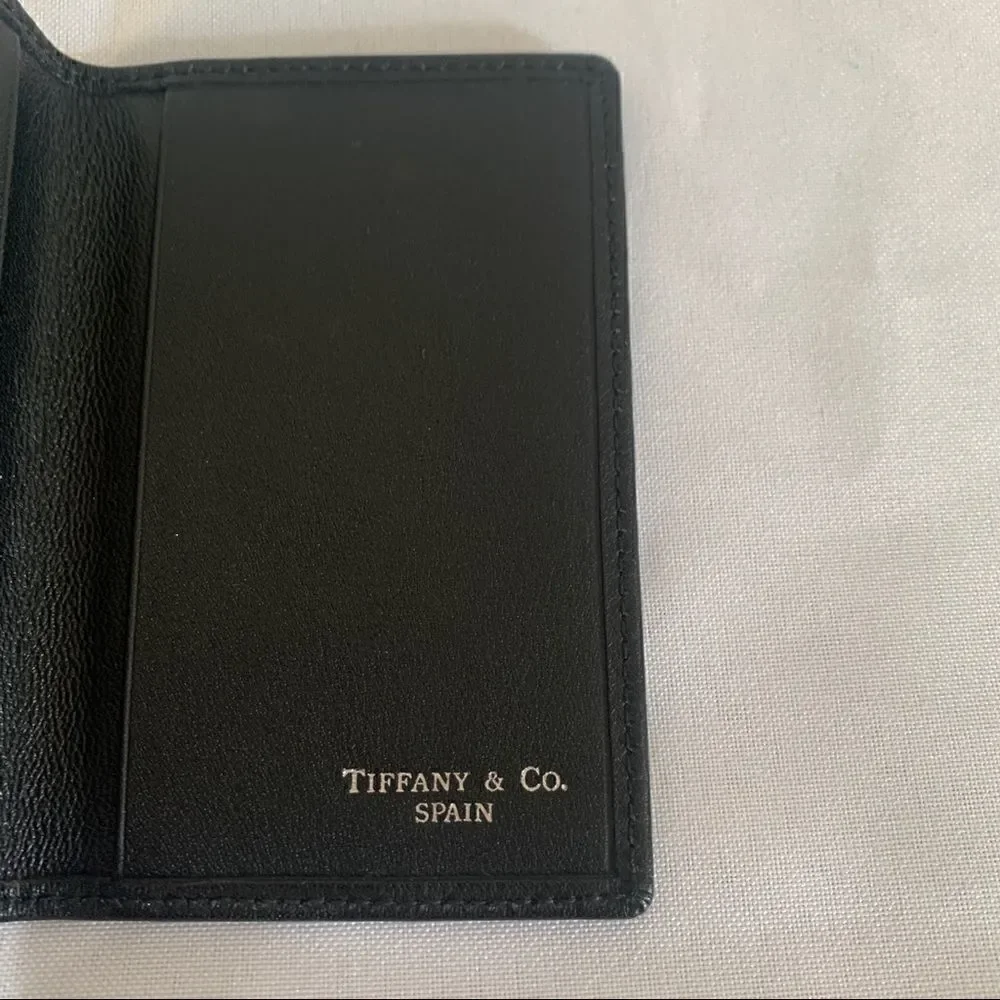 Tiffany & Co. Leather Card Case - Black - New